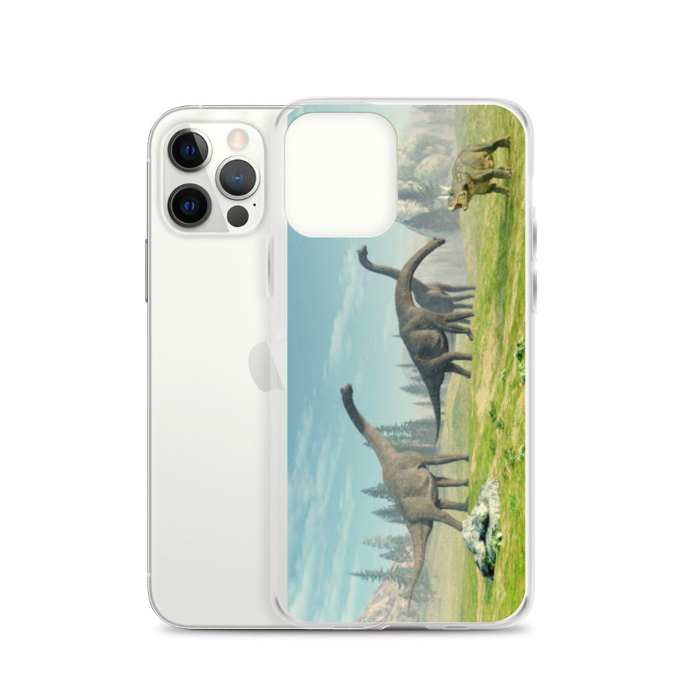 Brontosaurus Exploration - Dinosaur iPhone Case