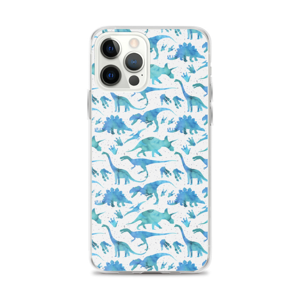 Watercolor Dinos - Dinosaur iPhone Case