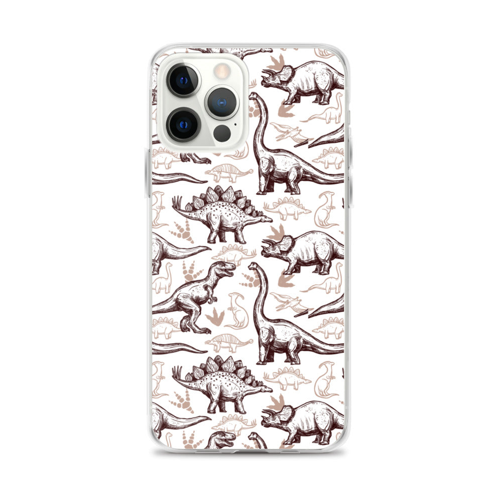 Jurassic Sketch - Dinosaur iPhone Case