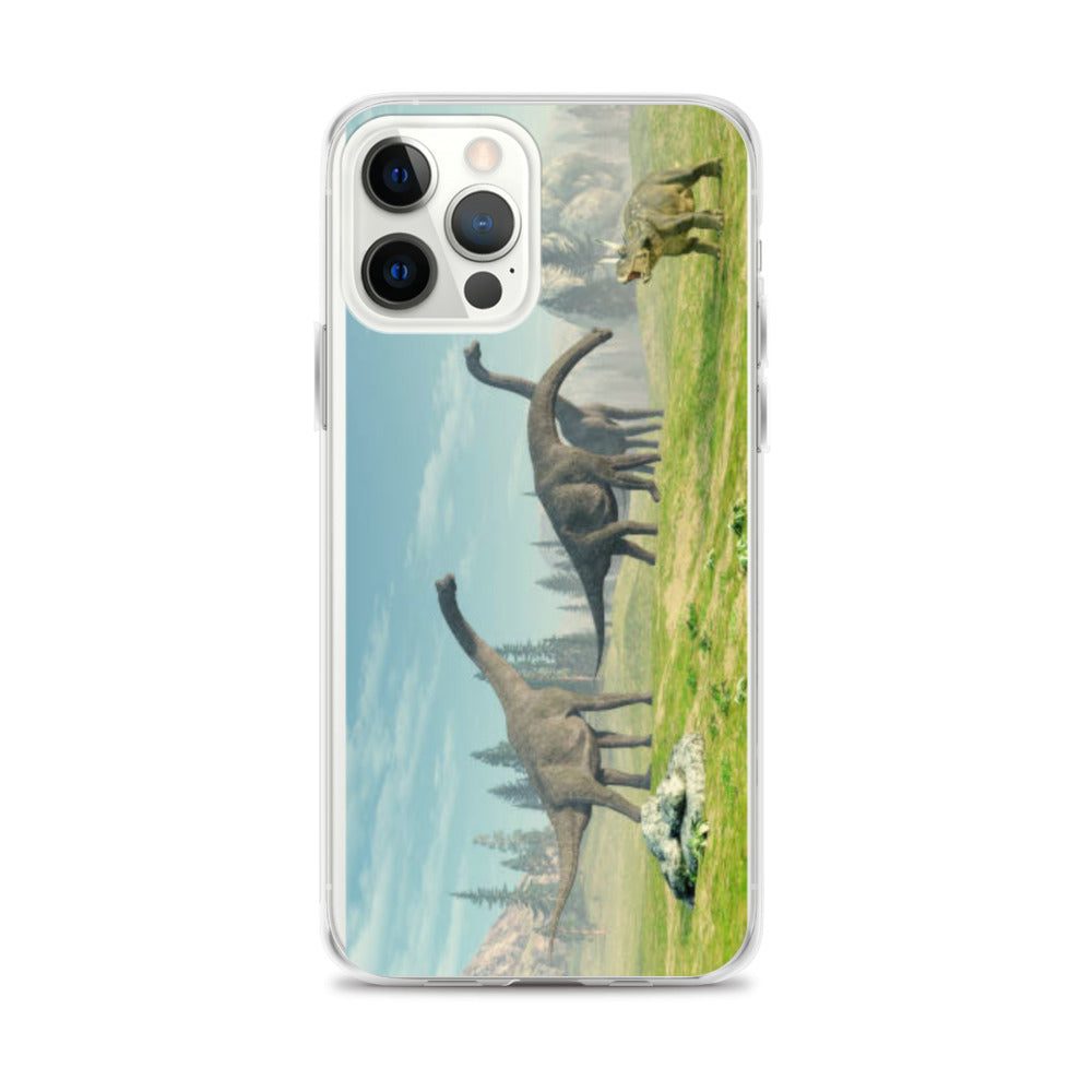 Brontosaurus Exploration - Dinosaur iPhone Case