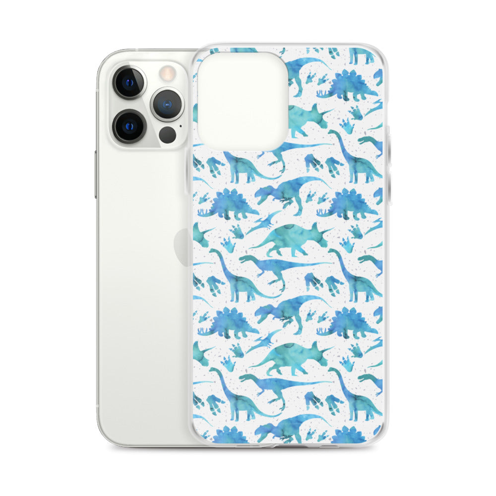 Watercolor Dinos - Dinosaur iPhone Case