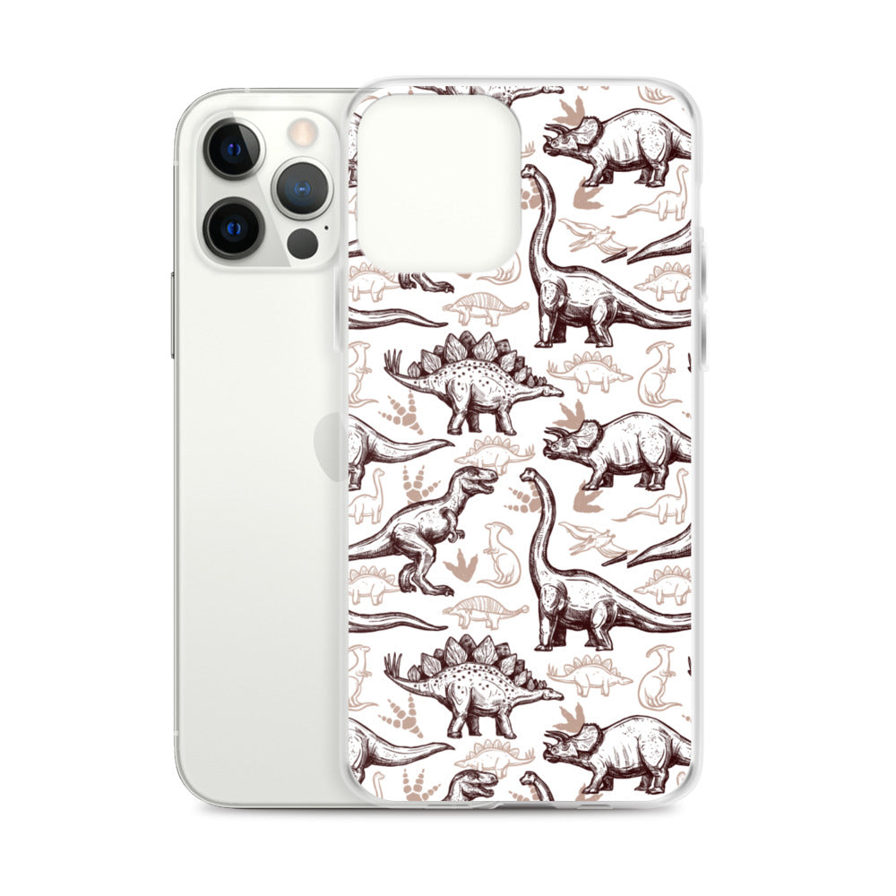 Jurassic Sketch - Dinosaur iPhone Case