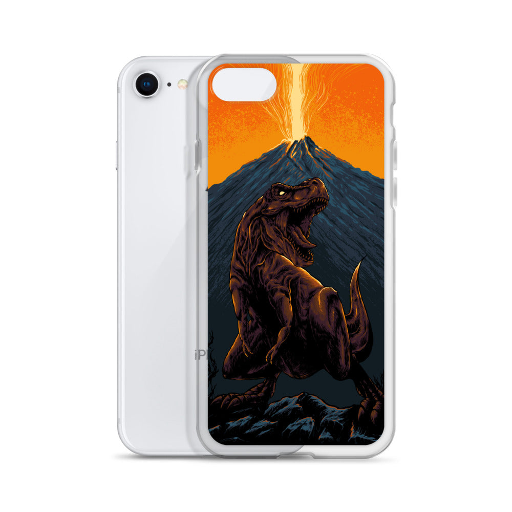 Volcanic T-Rex - Dinosaur iPhone Case