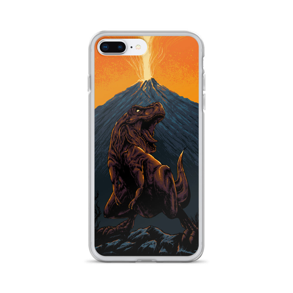 Volcanic T-Rex - Dinosaur iPhone Case