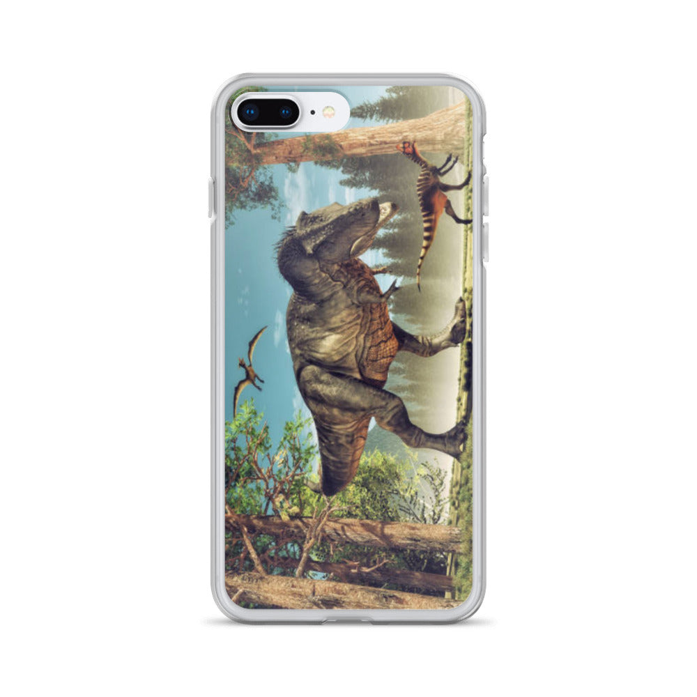 T-Rex Attack - Dinosaur iPhone Case