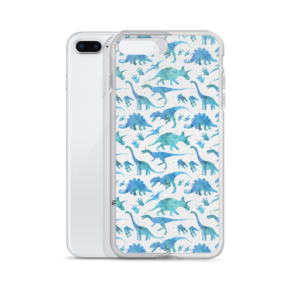 Watercolor Dinos - Dinosaur iPhone Case