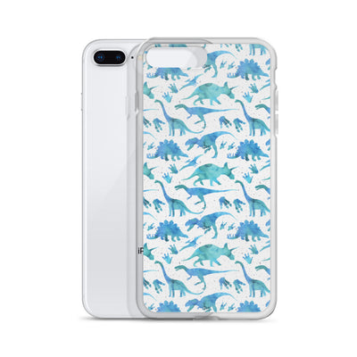 Watercolor Dinos - Dinosaur iPhone Case