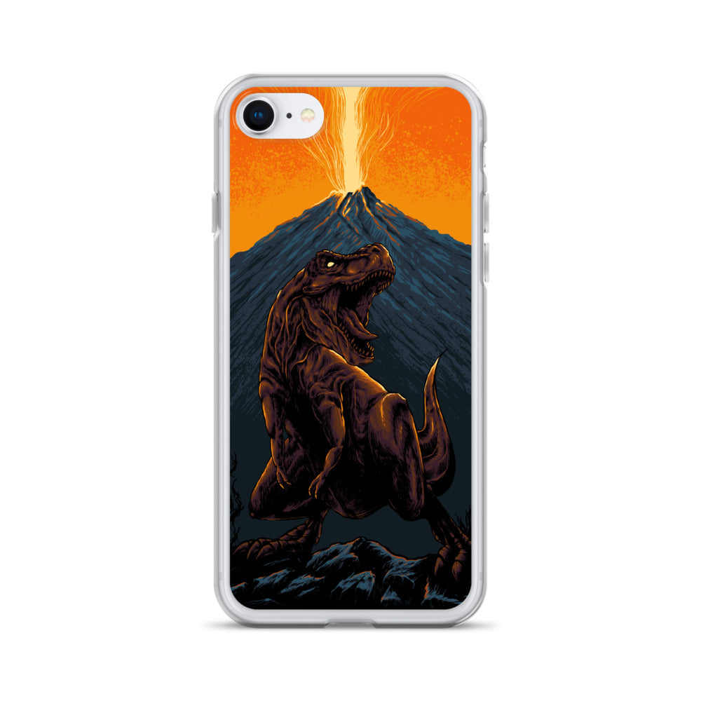 Volcanic T-Rex - Dinosaur iPhone Case