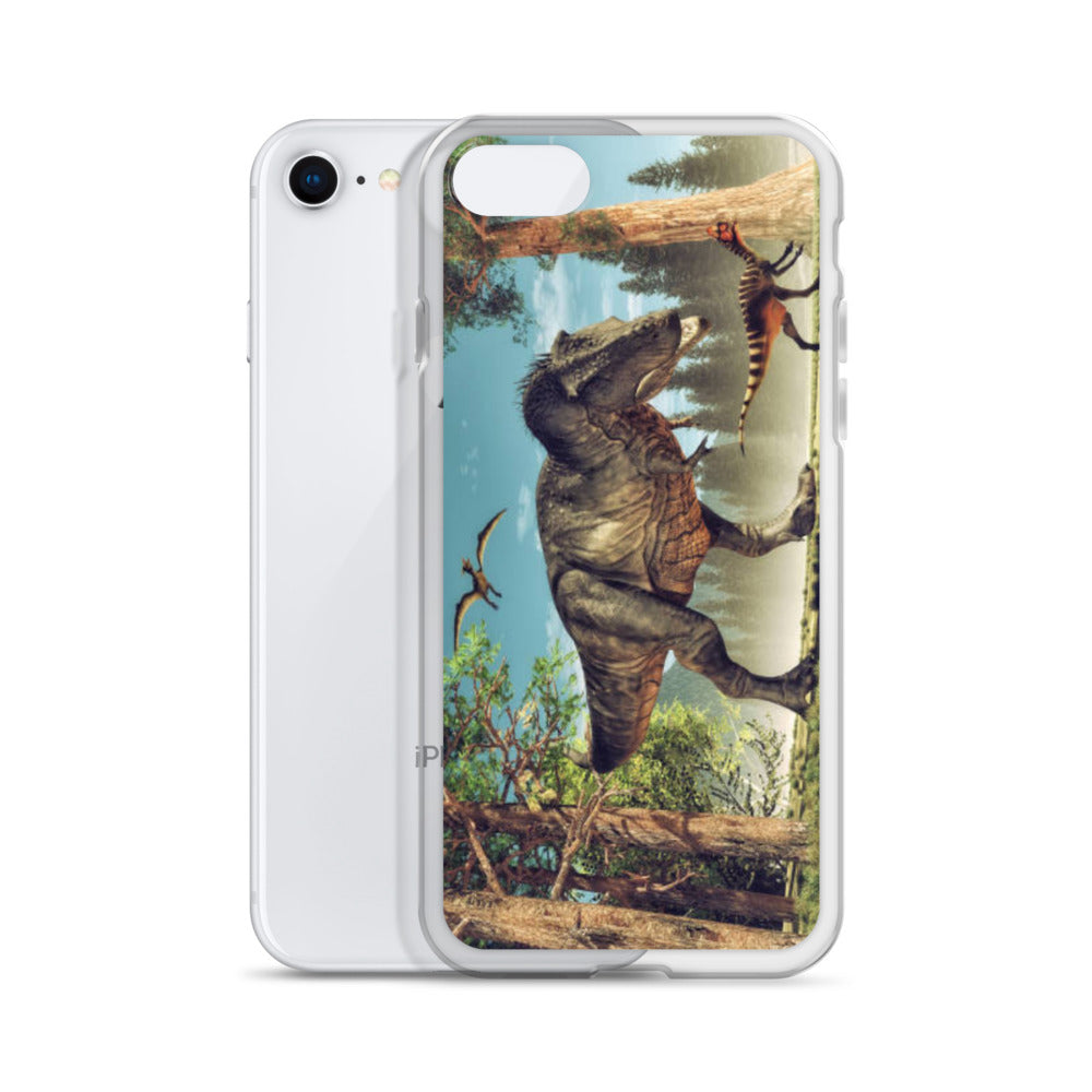 T-Rex Attack - Dinosaur iPhone Case