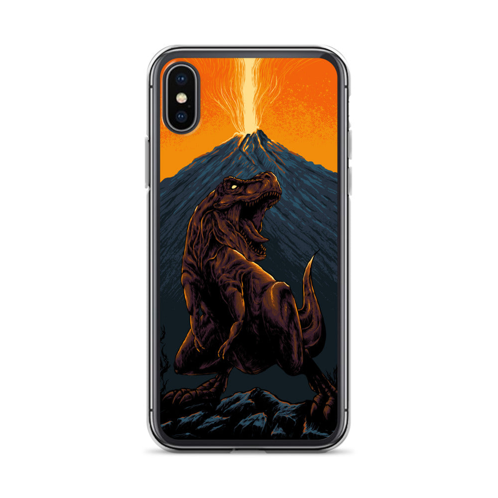 Volcanic T-Rex - Dinosaur iPhone Case