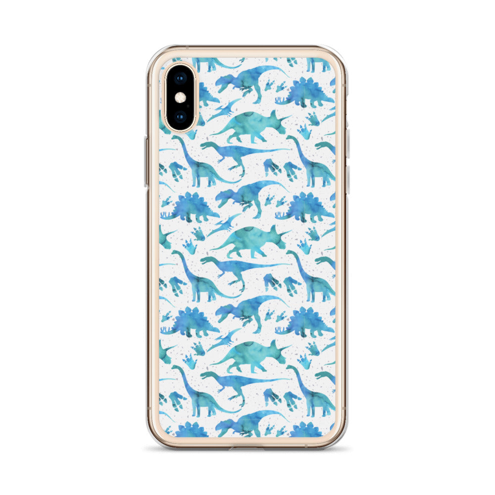 Watercolor Dinos - Dinosaur iPhone Case