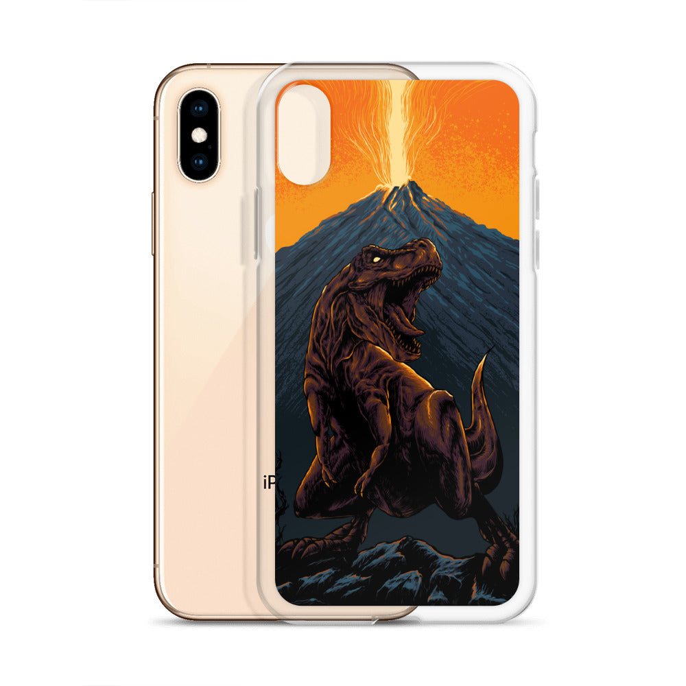 Volcanic T-Rex - Dinosaur iPhone Case