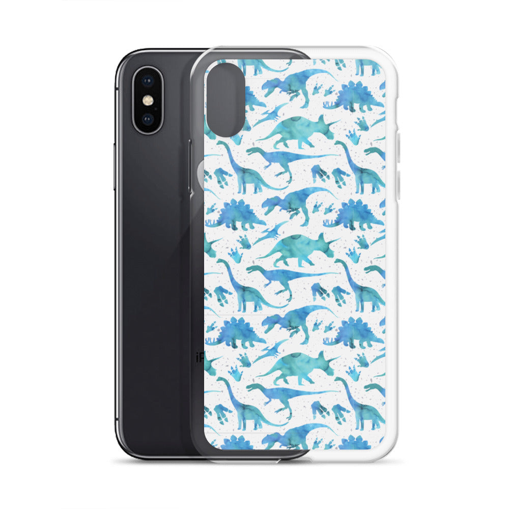 Watercolor Dinos - Dinosaur iPhone Case