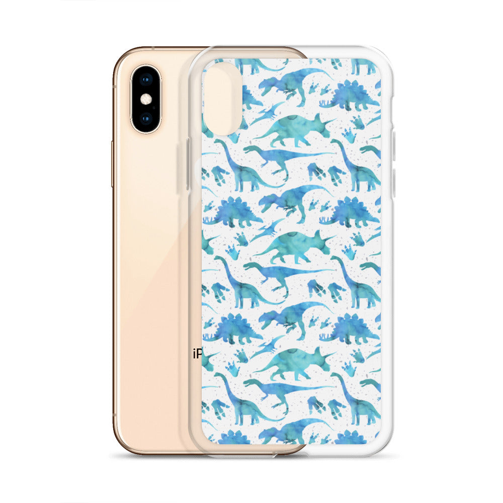 Watercolor Dinos - Dinosaur iPhone Case