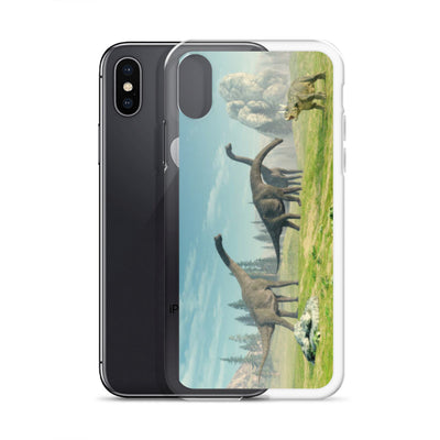 Brontosaurus Exploration - Dinosaur iPhone Case