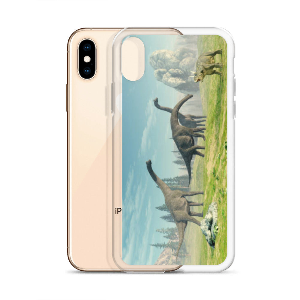 Brontosaurus Exploration - Dinosaur iPhone Case