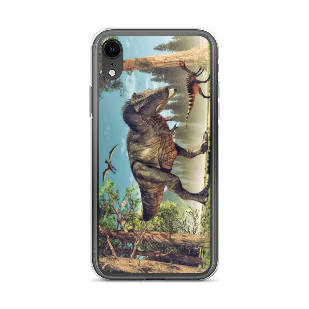 T-Rex Attack - Dinosaur iPhone Case