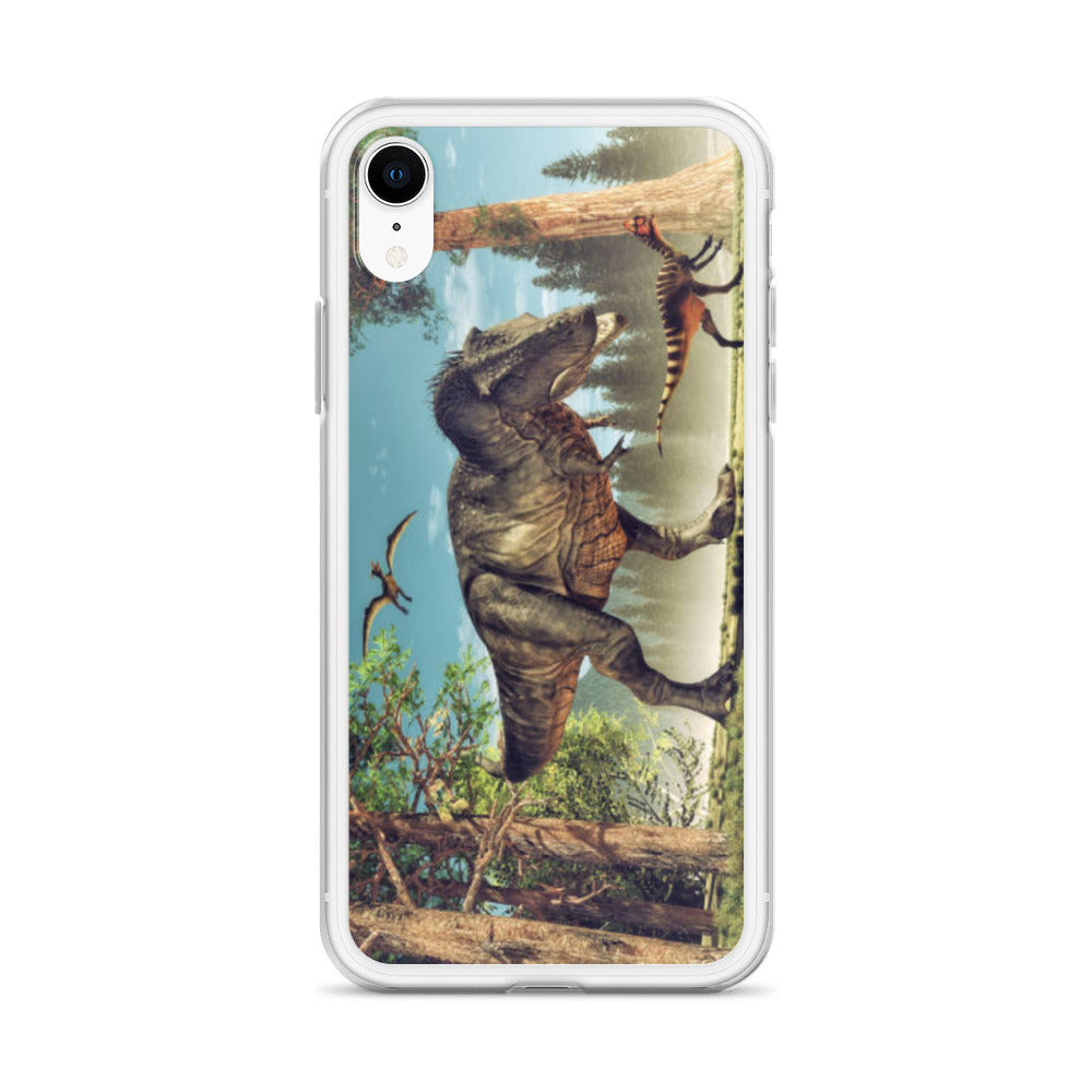 T-Rex Attack - Dinosaur iPhone Case