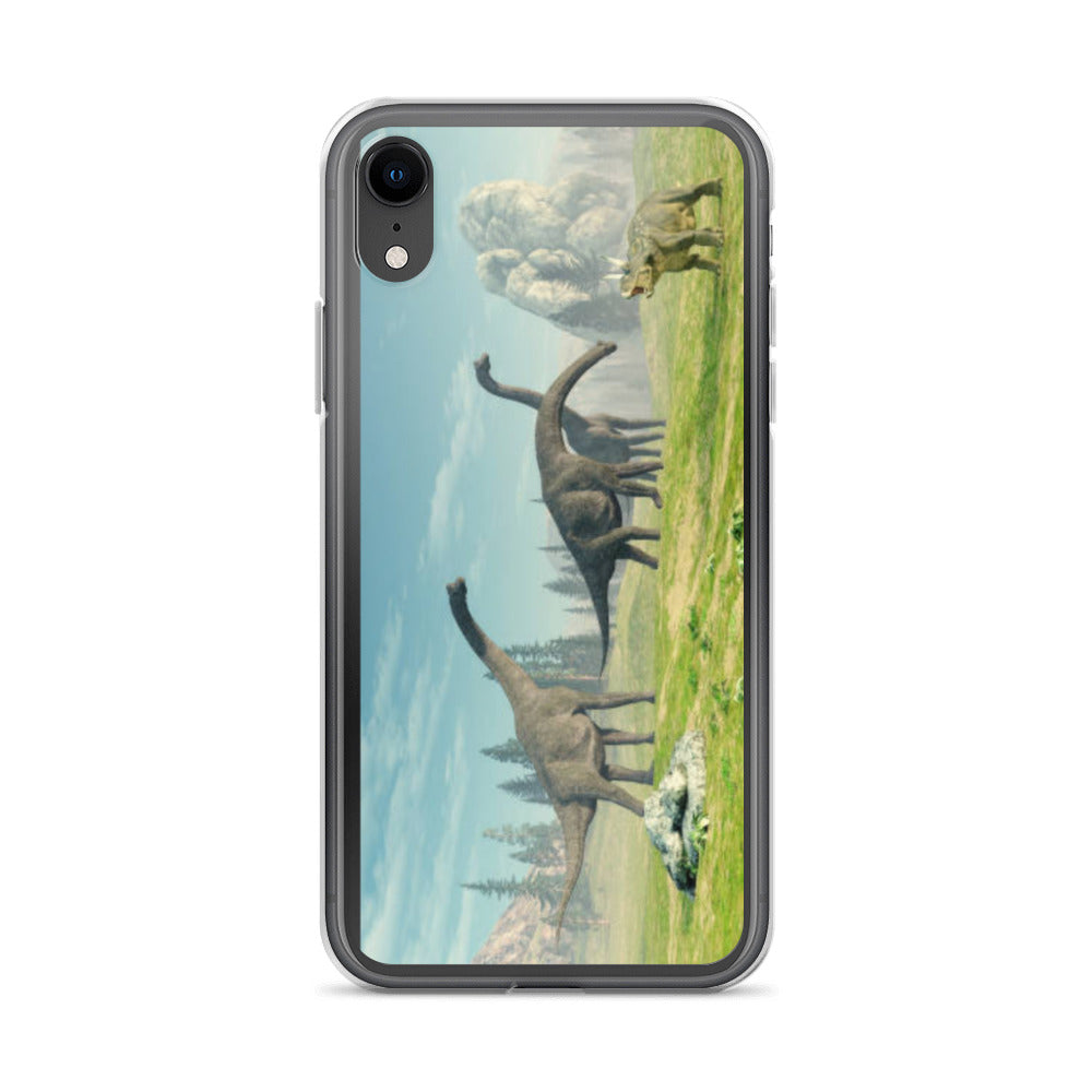 Brontosaurus Exploration - Dinosaur iPhone Case