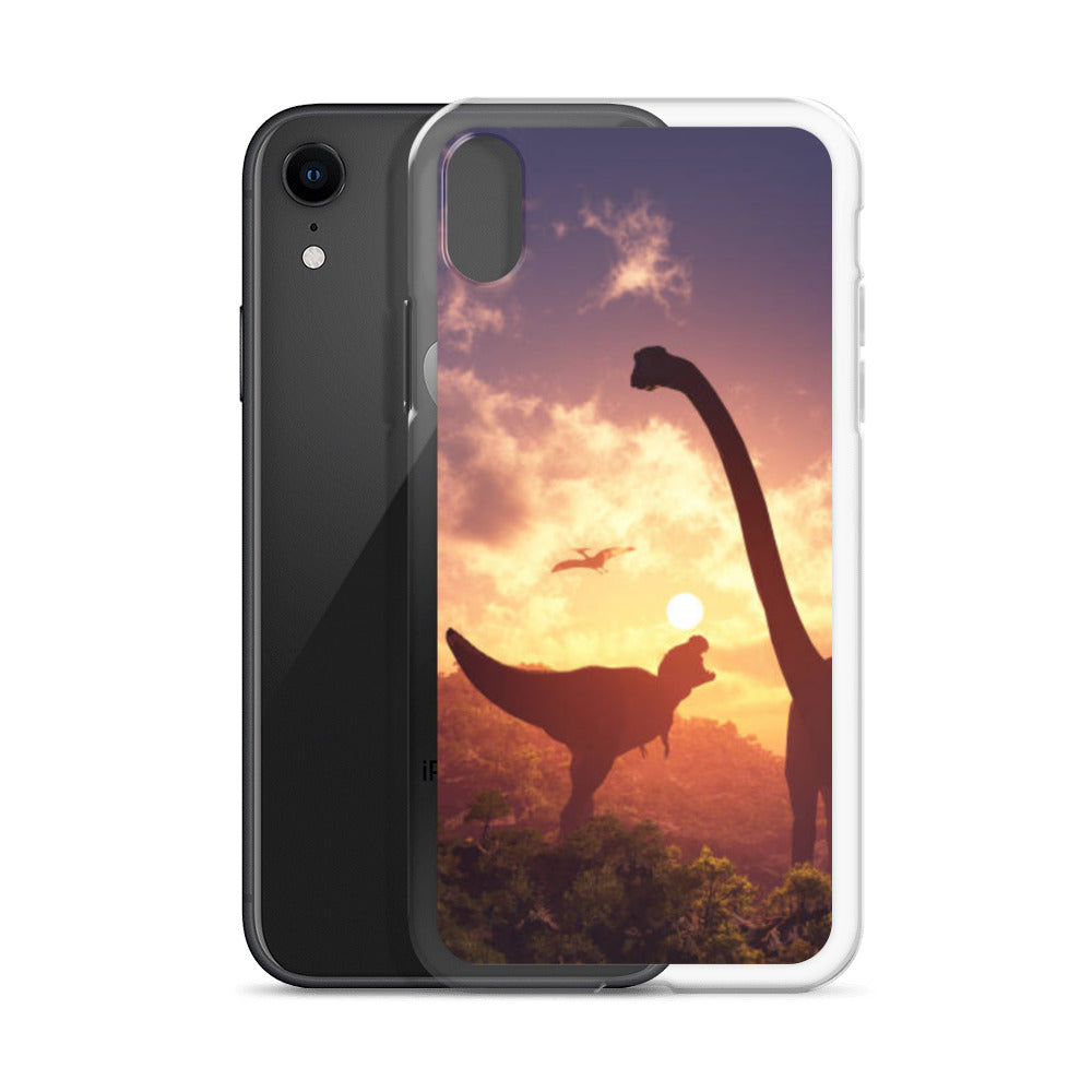 Jurassic Sunset - Dinosaur iPhone Case