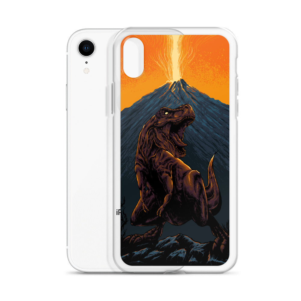 Volcanic T-Rex - Dinosaur iPhone Case