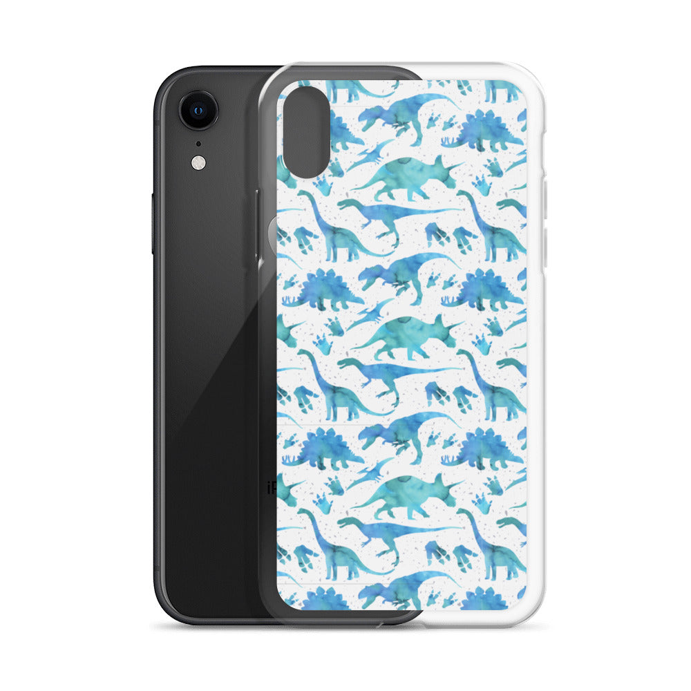 Watercolor Dinos - Dinosaur iPhone Case