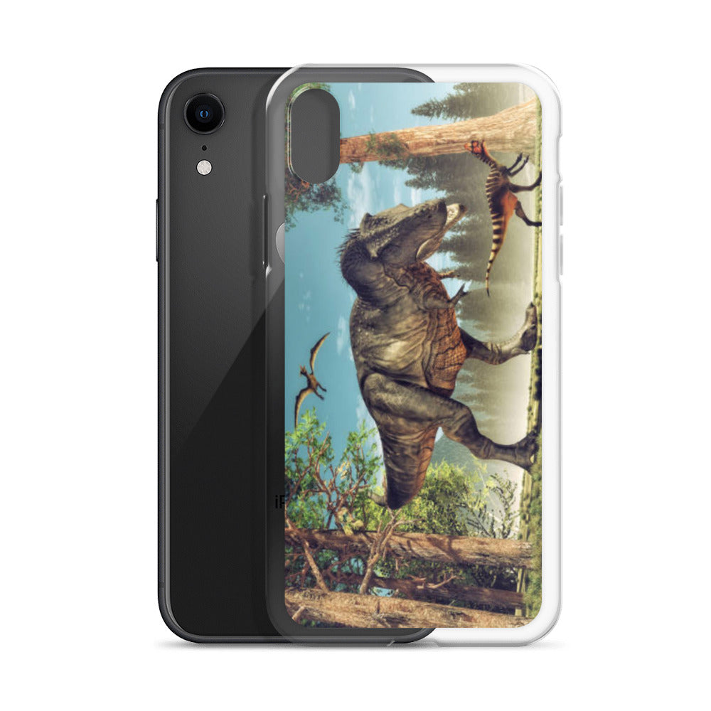 T-Rex Attack - Dinosaur iPhone Case