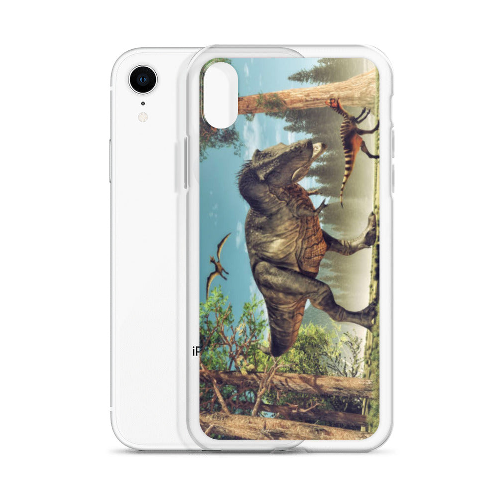 T-Rex Attack - Dinosaur iPhone Case