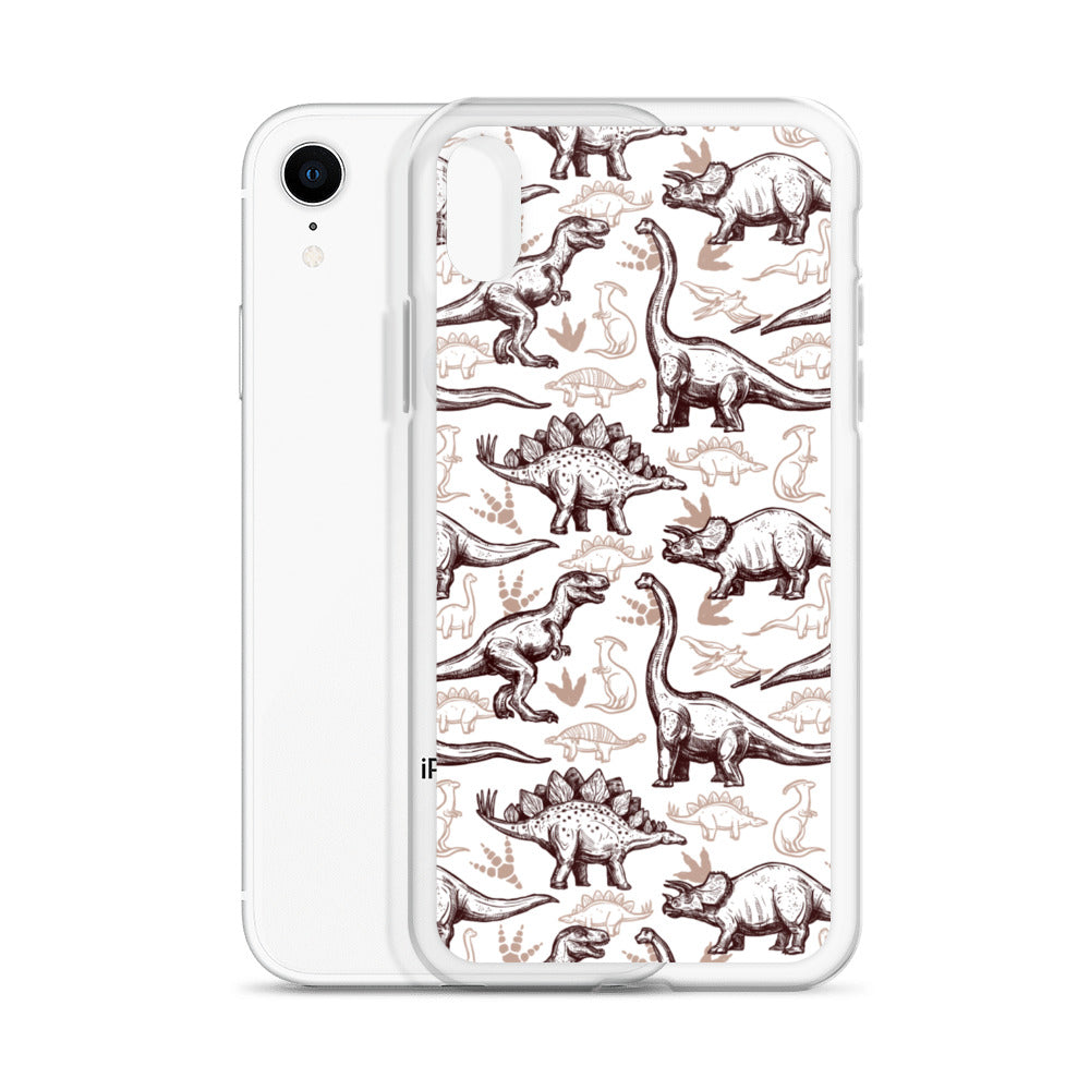 Jurassic Sketch - Dinosaur iPhone Case