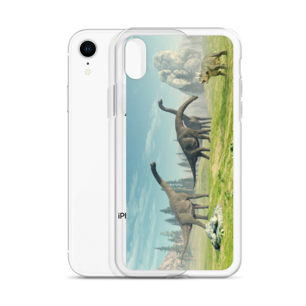 Brontosaurus Exploration - Dinosaur iPhone Case