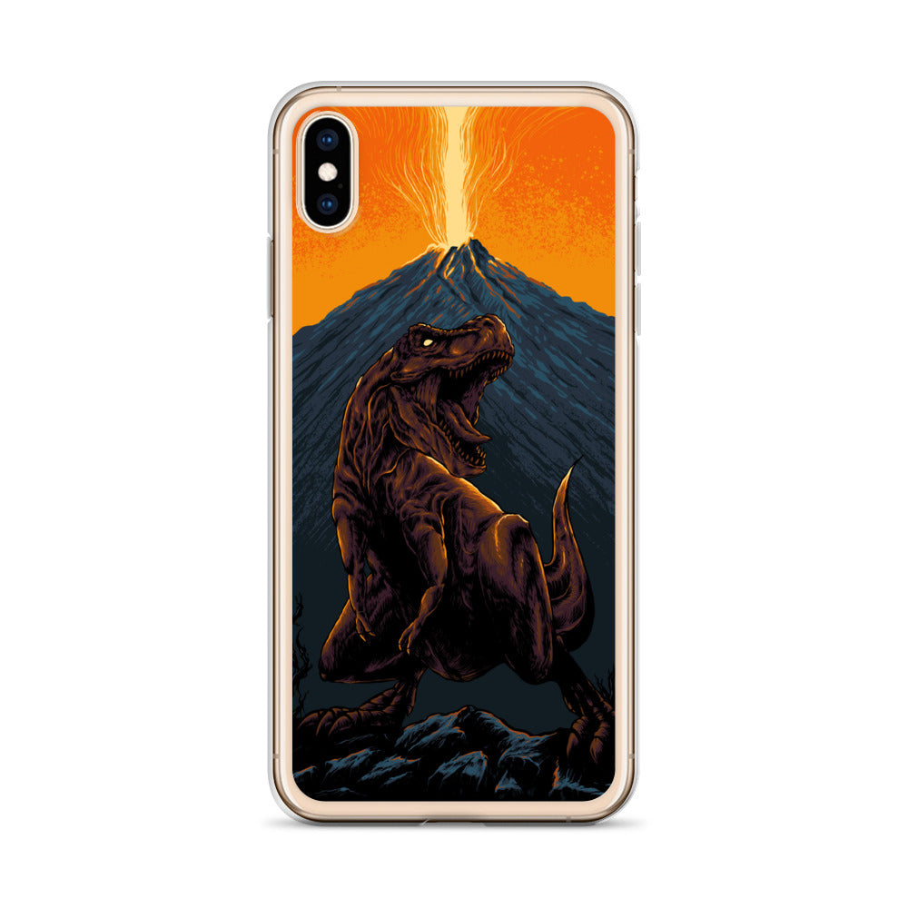 Volcanic T-Rex - Dinosaur iPhone Case