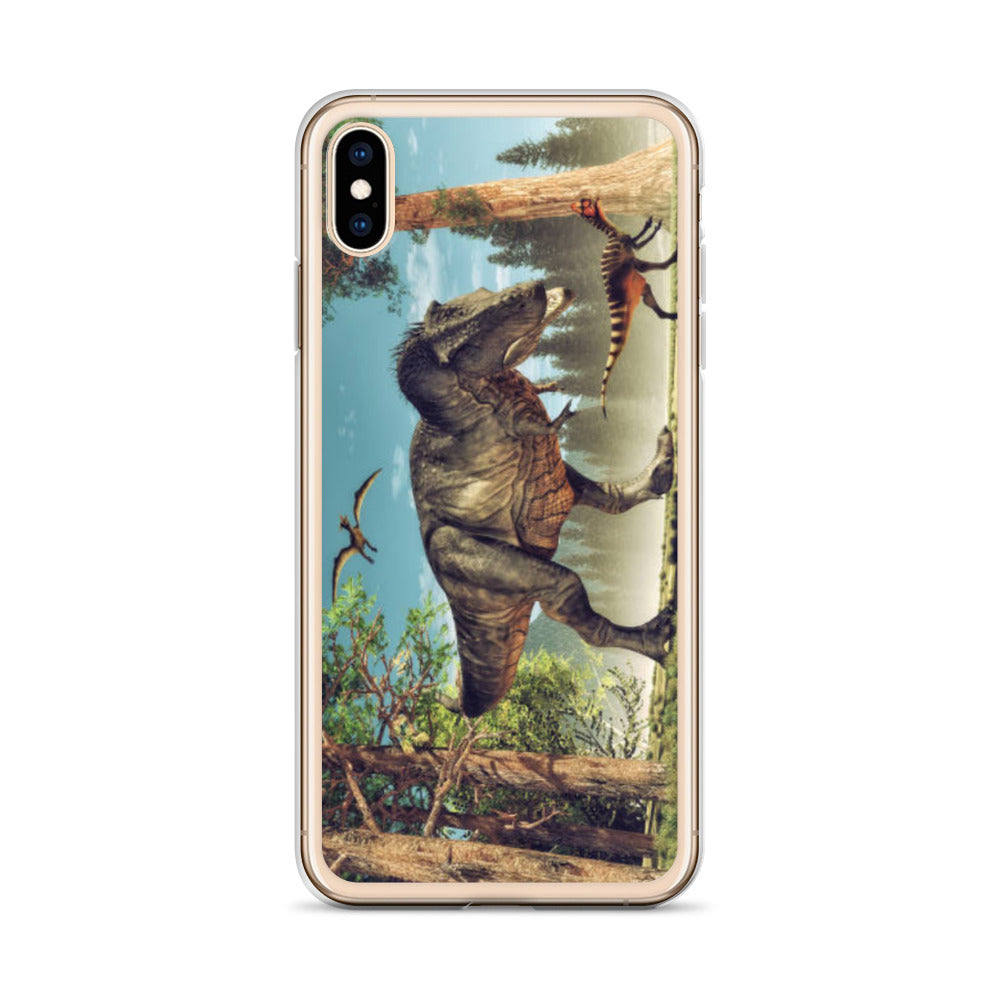 T-Rex Attack - Dinosaur iPhone Case