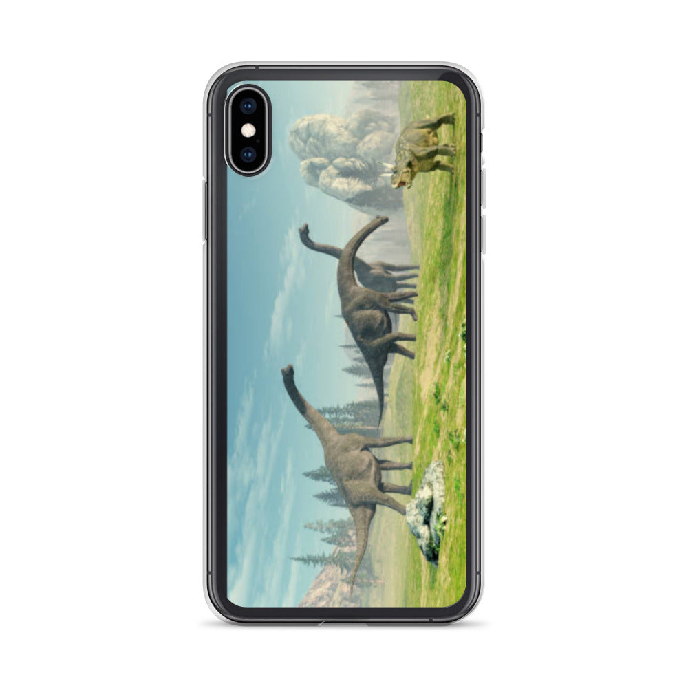 Brontosaurus Exploration - Dinosaur iPhone Case