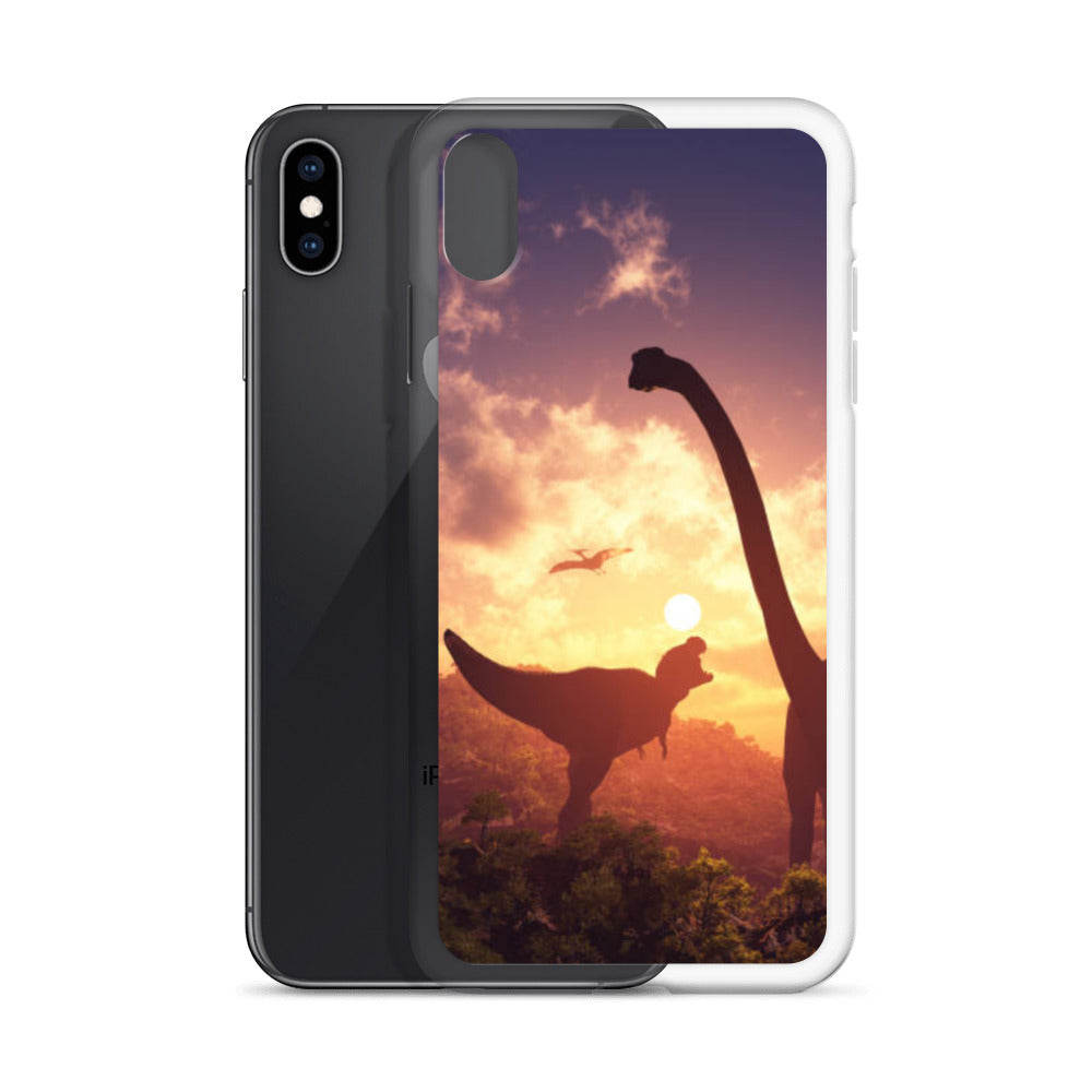 Jurassic Sunset - Dinosaur iPhone Case