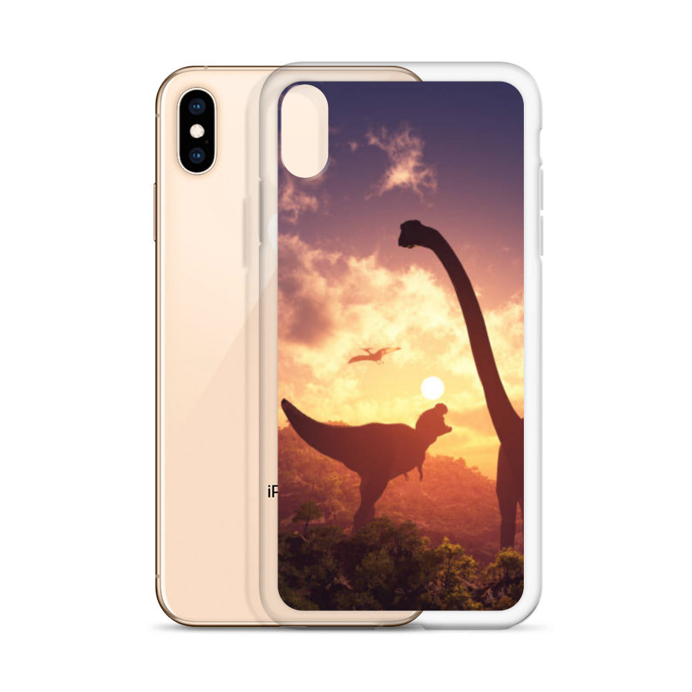 Jurassic Sunset - Dinosaur iPhone Case