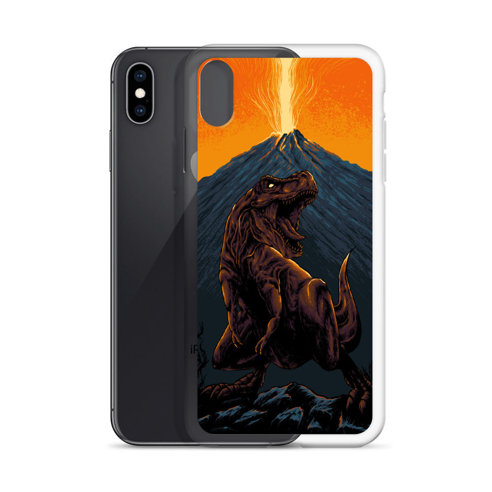 Volcanic T-Rex - Dinosaur iPhone Case