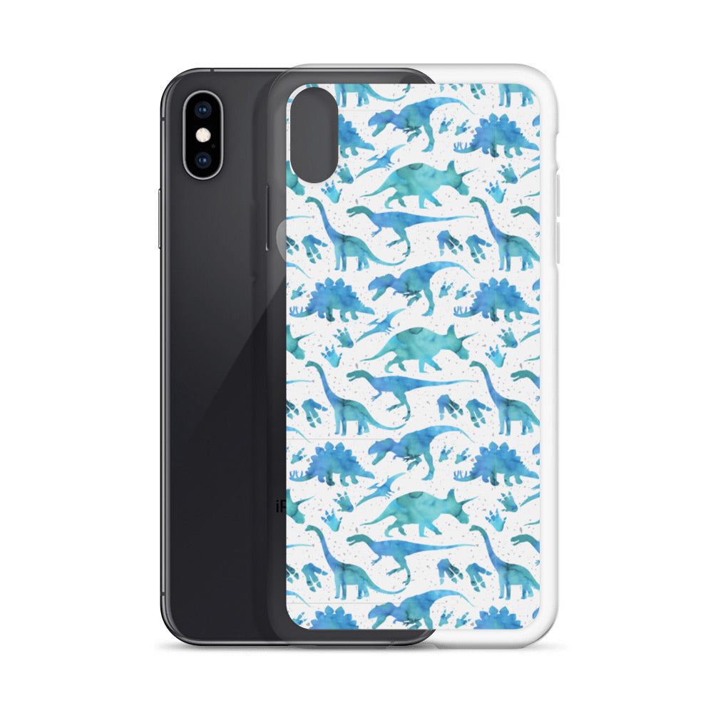 Watercolor Dinos - Dinosaur iPhone Case