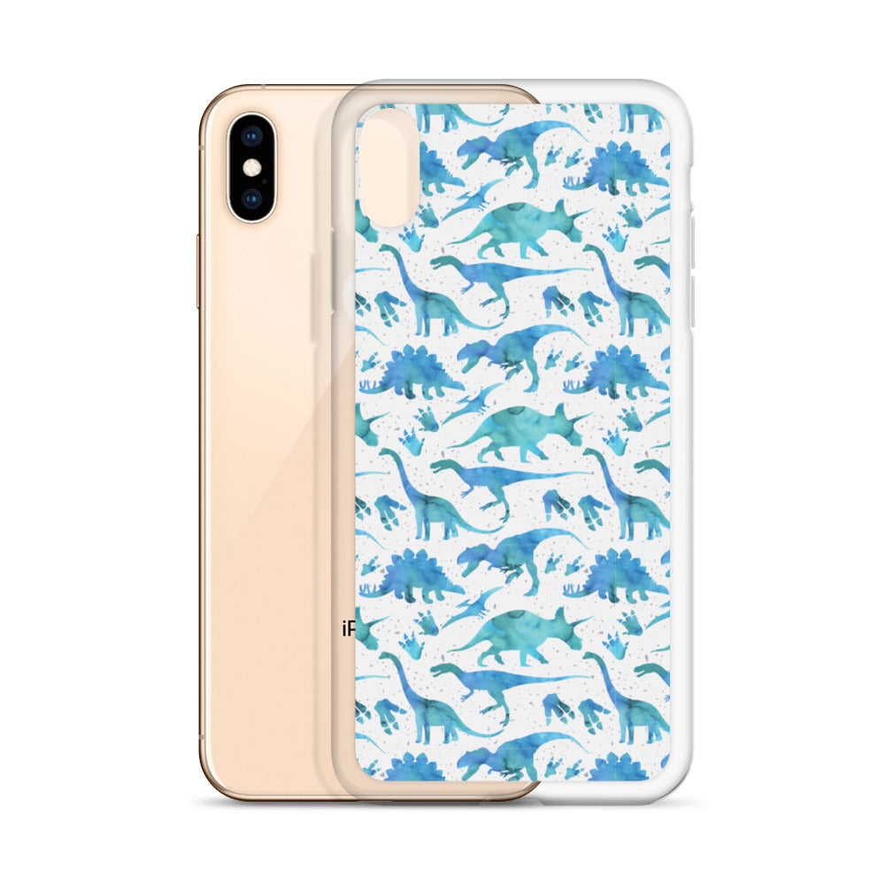 Watercolor Dinos - Dinosaur iPhone Case