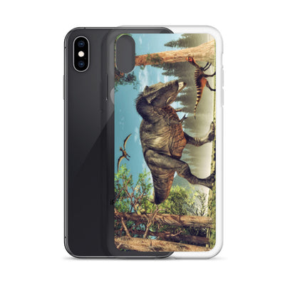 T-Rex Attack - Dinosaur iPhone Case