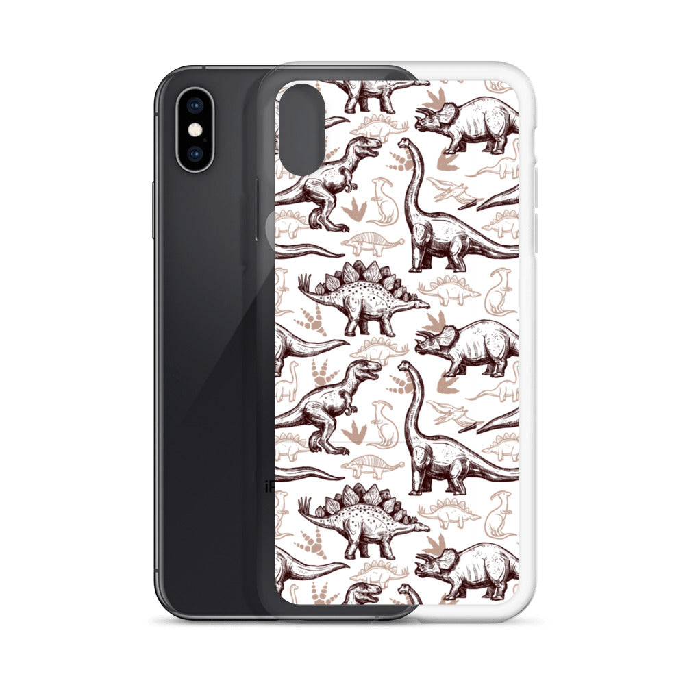 Jurassic Sketch - Dinosaur iPhone Case