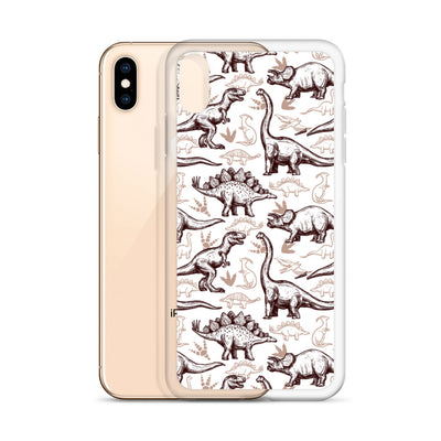 Jurassic Sketch - Dinosaur iPhone Case