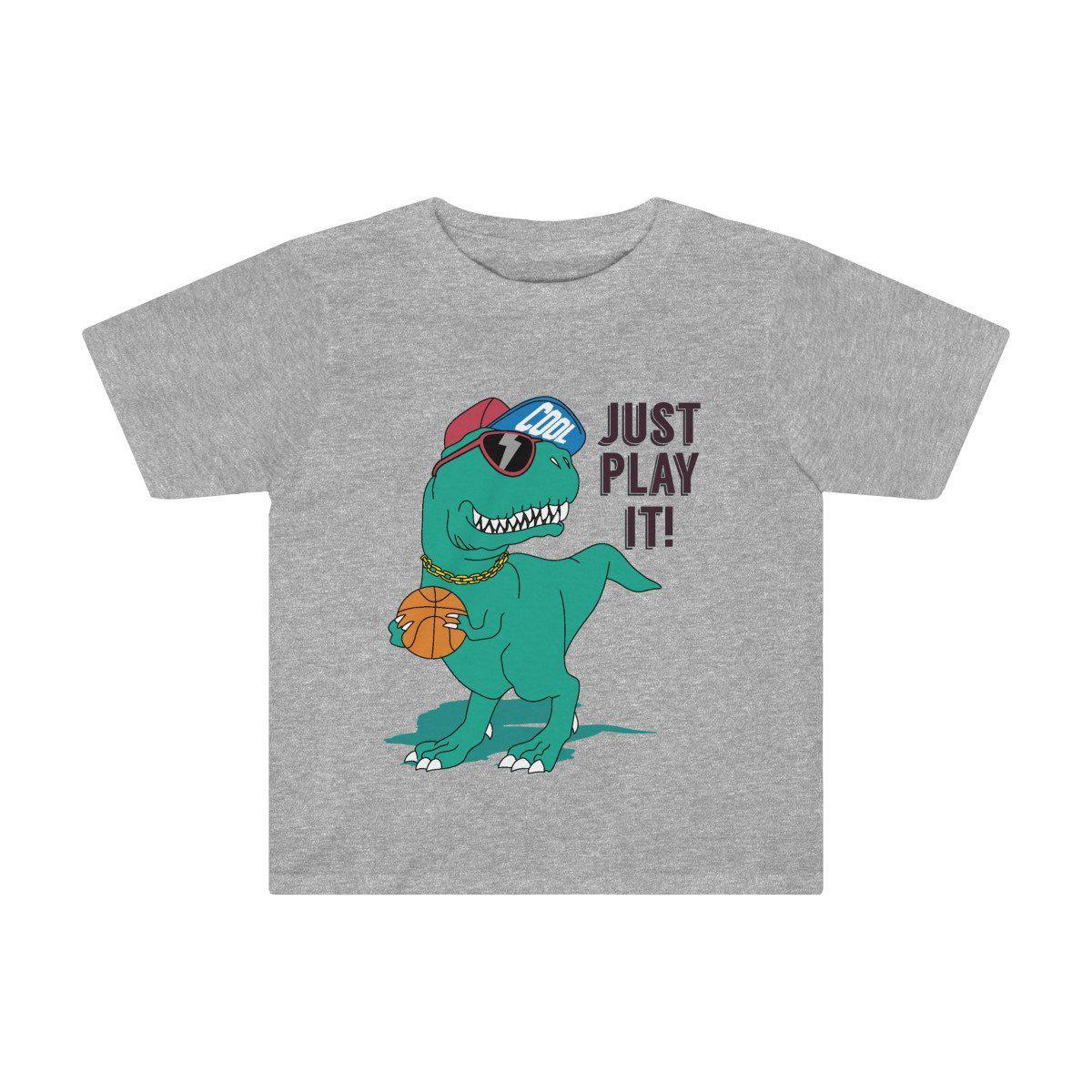 Dinosaur T-Shirt For Toddlers - Grey