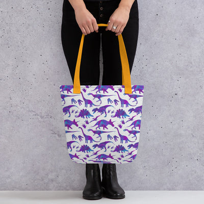 Purple Lazers - Dinosaur Tote Bag