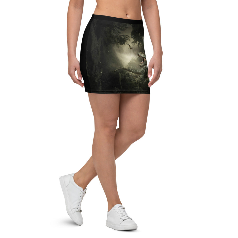 Jungle T-Rex - Dinosaur Mini Skirt