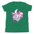 Jurassic Flowery Night - Girls Dinosaur Shirt