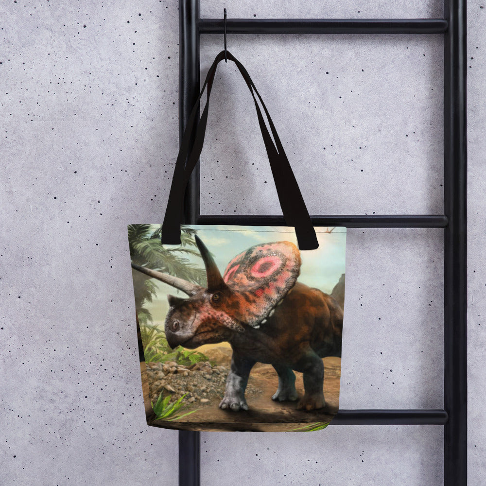 Dinosaurs and Flora Tote Bag