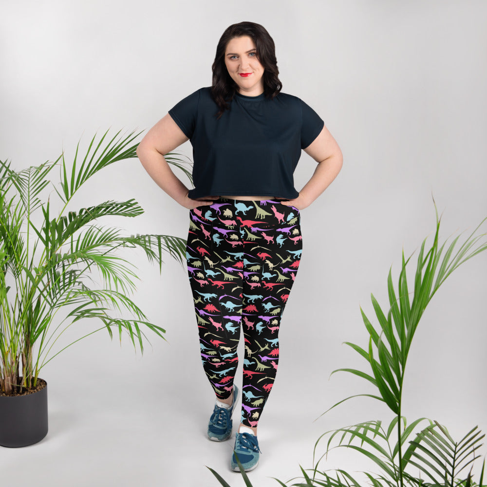 Plus Size Dinosaur Leggings
