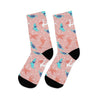 Pink Dinosaur Socks