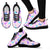 Pink Watercolor - Dinosaur Sneakers