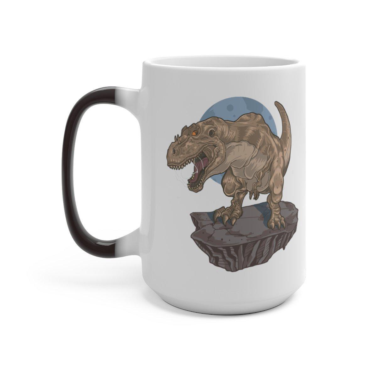 Disappearing dinosaur mug